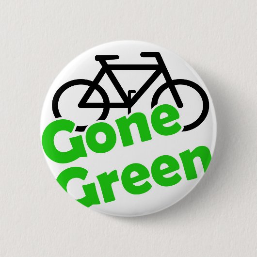 groene fiets ronde button 5,7 cm (Voorkant)