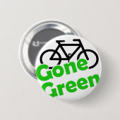 groene fiets ronde button 5,7 cm (Voorkant /achterkant)