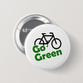 groene fiets ronde button 5,7 cm (Voorkant /achterkant)