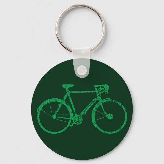 groene fiets sleutelhanger (Voorkant)