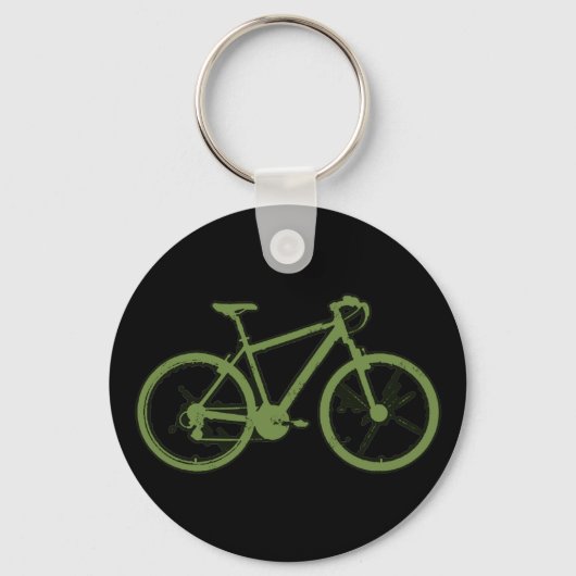 groene fiets sleutelhanger (Voorkant)