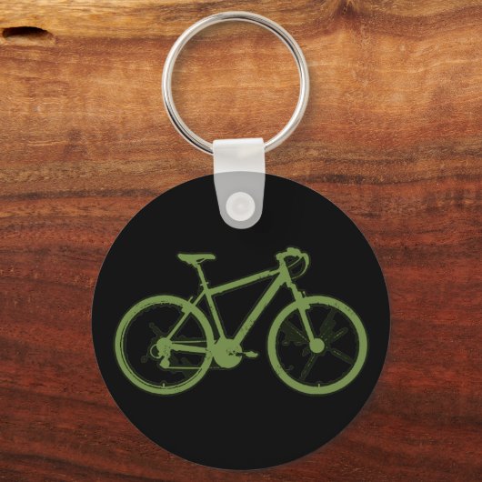 groene fiets sleutelhanger (Voorkant)