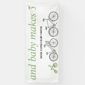 Groene fiets spandoek (Verticaal)