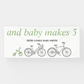 Groene fiets spandoek (Horizontaal)