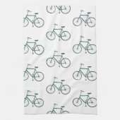 Groene fietsen knijpen keukenhanddoek (Verticaal)