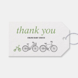 Groene Fietsgeschenk Labels Cadeaulabel