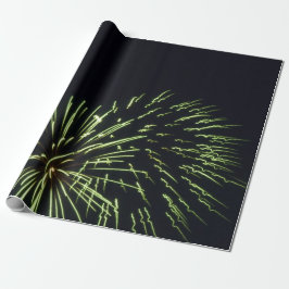 Groene Fireworks Gift Wrap Cadeaupapier