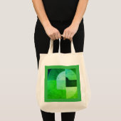 Groene flach-zak tote bag (Voorkant (product))
