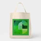 Groene flach-zak tote bag (Voorkant)