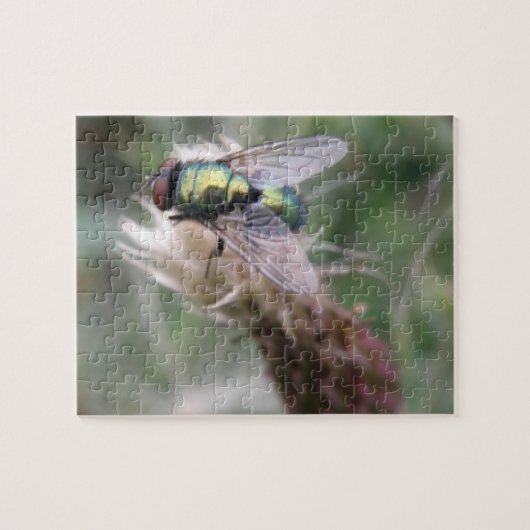 Groene flacon met Macro Puzzle Legpuzzel (Horizontaal)