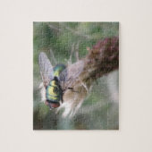 Groene flacon met Macro Puzzle Legpuzzel (Verticaal)
