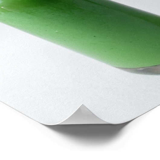 Groene fles poster (Hoek)