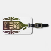 Groene flesje Bournemouth Beach Bagagelabel (Voorkant horizontaal)