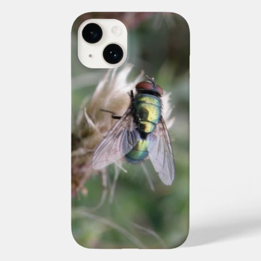 Groene flesje Fly Macro Case-Mate iPhone Case (Achterkant)