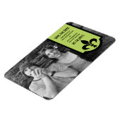 Groene Fleur De Lis Banner sparen de Magnet van de Magneet (Linkerzijde)