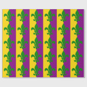 Groene Fleur de Lis Cadeaupapier (Vlak)
