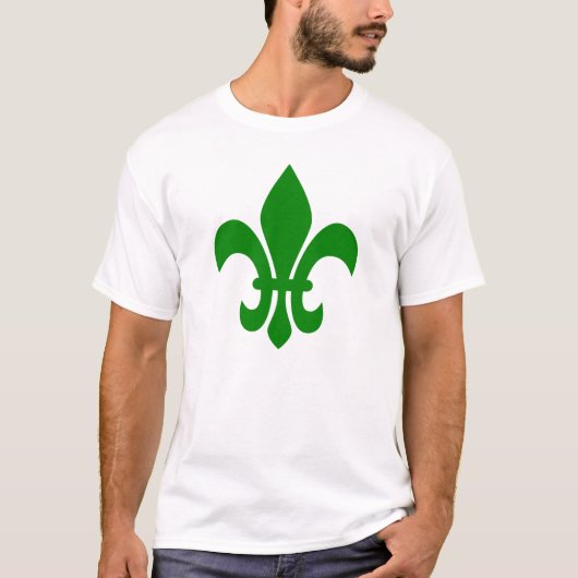 Groene Fleur de Lis T-shirt (Voorkant)