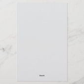 Groene Floral Cross Briefpapier (Achterkant)