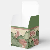 Groene Floral Favor Box Bedankdoosjes (Geopend)