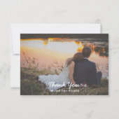 Groene Floral foto Weddenschap/Shower Hartelijk da Bedankkaart (Voorkant)