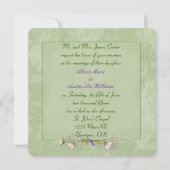 Groene Floral in reliëf Kaart (Voorkant)