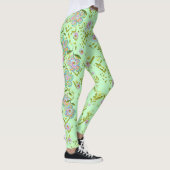 Groene Floral-Leggings Leggings (Rechts)