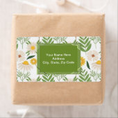 Groene Floral Monogram Labels (Insitu)