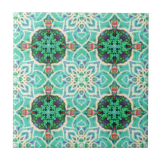 Groene Floral patroon Tegel Tegeltje