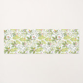 Groene Floral tuinhagel Yogamat (Achterkant (horizontaal))
