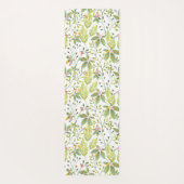 Groene Floral tuinhagel Yogamat (Achterkant)