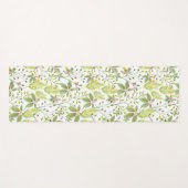 Groene Floral tuinhagel Yogamat (Voorkant (horizontaal))