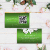  Groene Floral Wedding Website Informatiekaartje