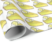 Groene Florida FL Key Limoen Pie Slice Bakkerij De Cadeaupapier (Rol Hoek)