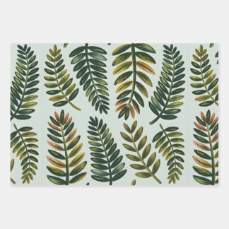 Groene fluistering inpakpapier vel