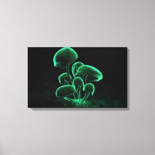 Groene fluorescentie canvas afdruk (Voorkant)
