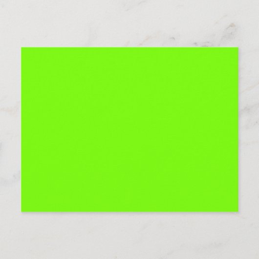 groene fluorescerend briefkaart (Voorkant)