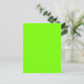 groene fluorescerend briefkaart (Staand voorkant)