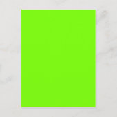 groene fluorescerend briefkaart (Voorkant)