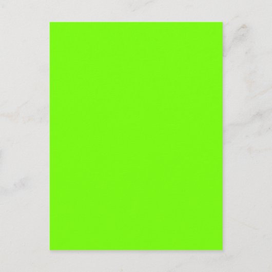 groene fluorescerend briefkaart (Voorkant)