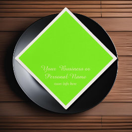 Groene fluorescerende effen kleur servet