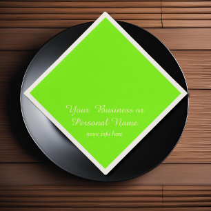 Groene fluorescerende effen kleur servet