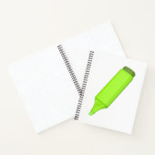 Groene fluorescerende pen notitieboek (Binnen)