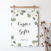 Groene Foliage Calligraphy Kaarten en Cadeaus Bord Poster