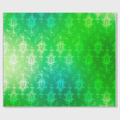 Groene Folie Arabisch Bollywood Cadeaupapier (Vlak)