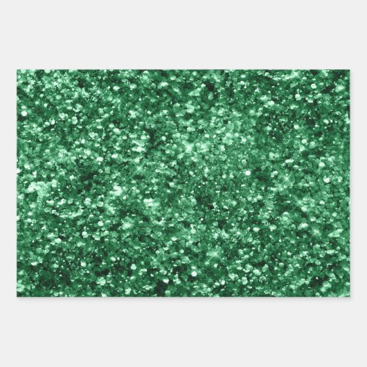 Groene Folie feestdag en feestdag Inpakpapier Vel (Voorkant 2)