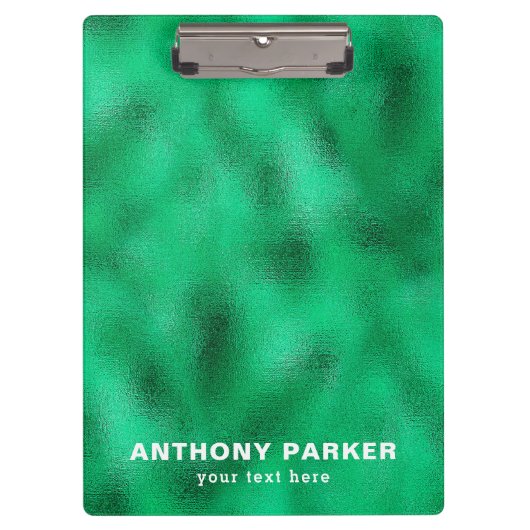 Groene Folie Klembord (Voorkant)
