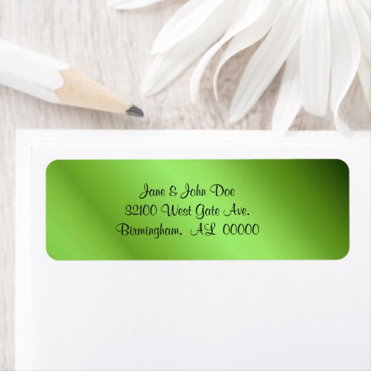 Groene folie look Labels (Insitu)