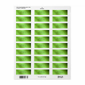 Groene folie look Labels (Full Sheet)