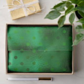 Groene Folie Polka Dot Tissuepapier (Geschenk)