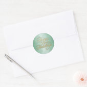 Groene Folie Prettige feestdagen Sticker (Envelop)